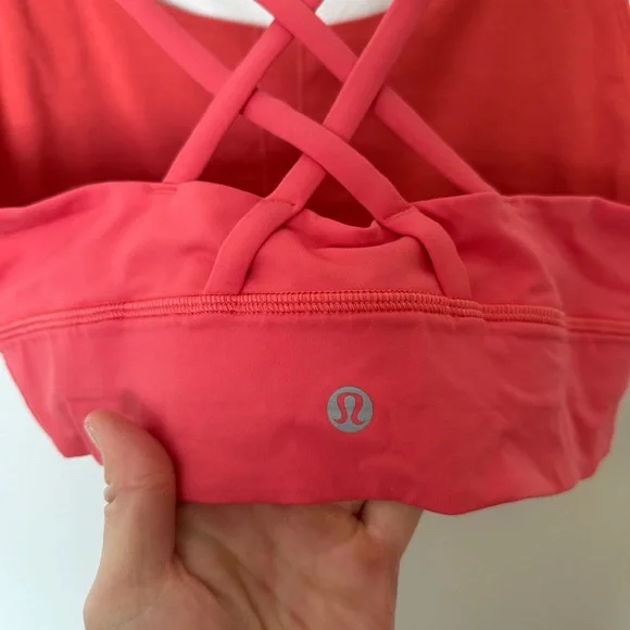 Lululemon Pink Energy Sports Bra Size 10 - Picture 3 of 4